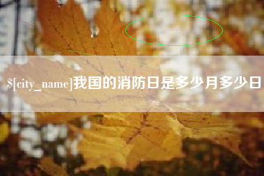 双峰我国的消防日是多少月多少日