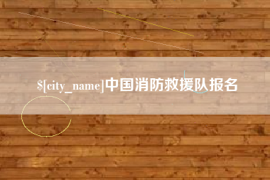 双峰中国消防救援队报名
