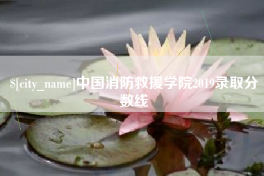 双峰中国消防救援学院2019录取分数线