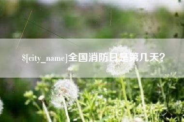 双峰全国消防日是第几天？