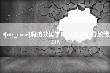 双峰消防救援学院招生录取分数线2019