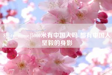 双峰5000米有中国人吗-都有中国人坚毅的身影
