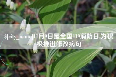 双峰11月9日是全国119消防日,为积极推进修改病句