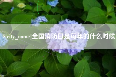 双峰全国消防日是每年的什么时候
