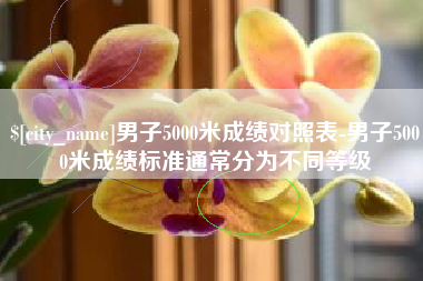 双峰男子5000米成绩对照表-男子5000米成绩标准通常分为不同等级