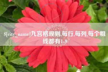 双峰九宫格规则,每行,每列,每个粗线都有1-9