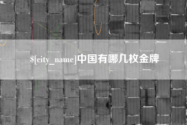 双峰中国有哪几枚金牌