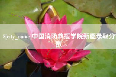 双峰中国消防救援学院新疆录取分数