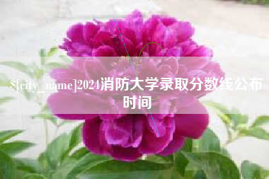 双峰2024消防大学录取分数线公布时间