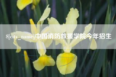 双峰中国消防救援学院今年招生