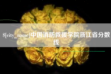 双峰中国消防救援学院浙江省分数线