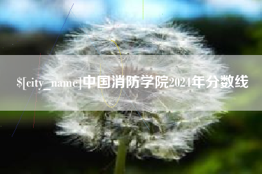 双峰中国消防学院2024年分数线
