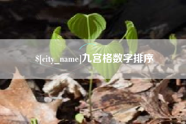 双峰九宫格数字排序