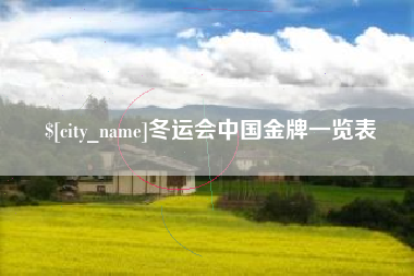 双峰冬运会中国金牌一览表