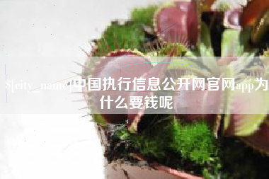双峰中国执行信息公开网官网app为什么要钱呢