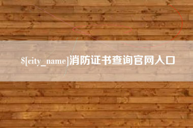 双峰消防证书查询官网入口