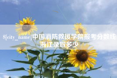 双峰中国消防救援学院报考分数线浙江录取多少